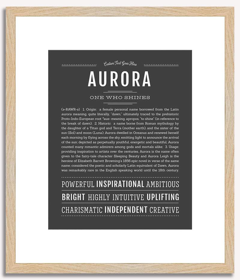 Aurora | Name Art Print