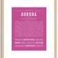 Aurora | Name Art Print