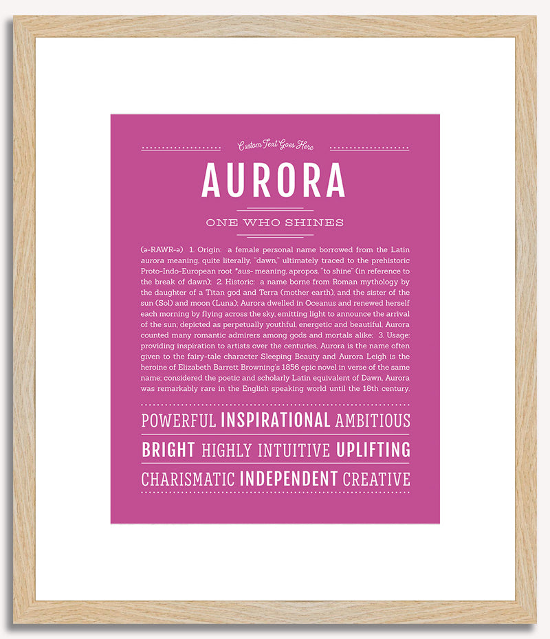 Aurora | Name Art Print