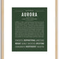 Aurora | Name Art Print