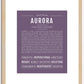 Aurora | Name Art Print