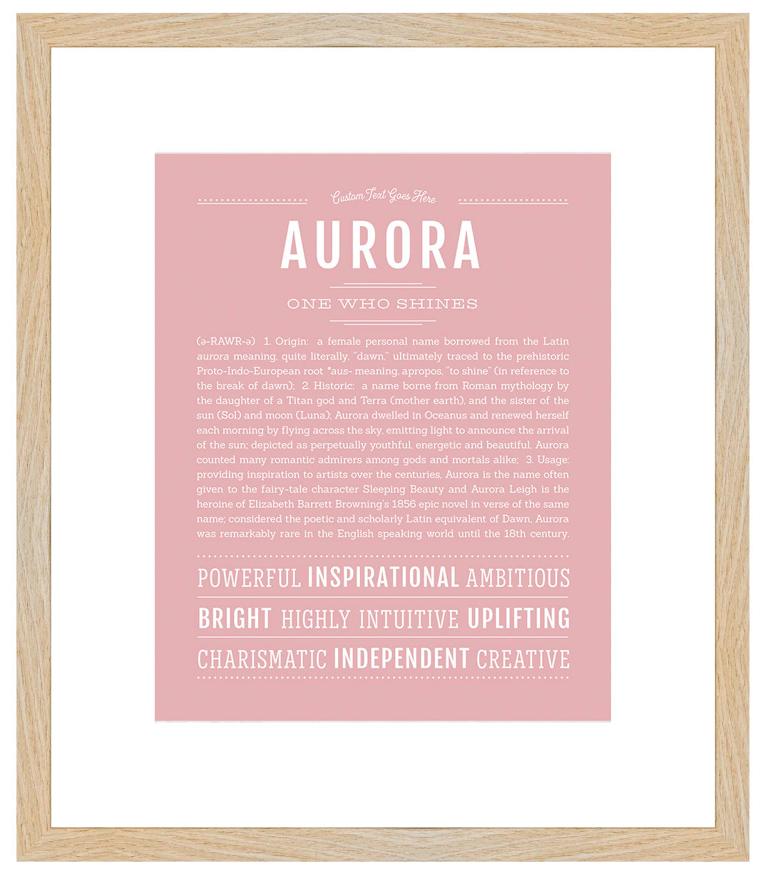 Aurora | Name Art Print