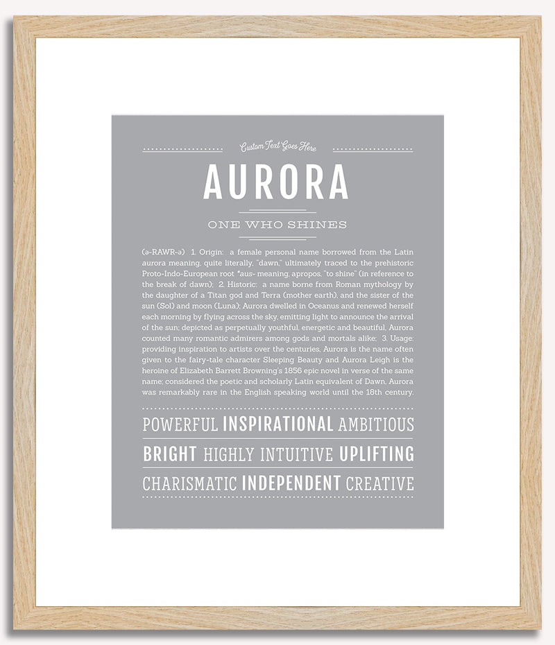 Aurora | Name Art Print