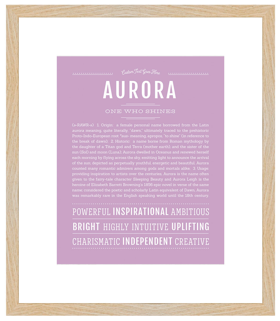 Aurora | Name Art Print