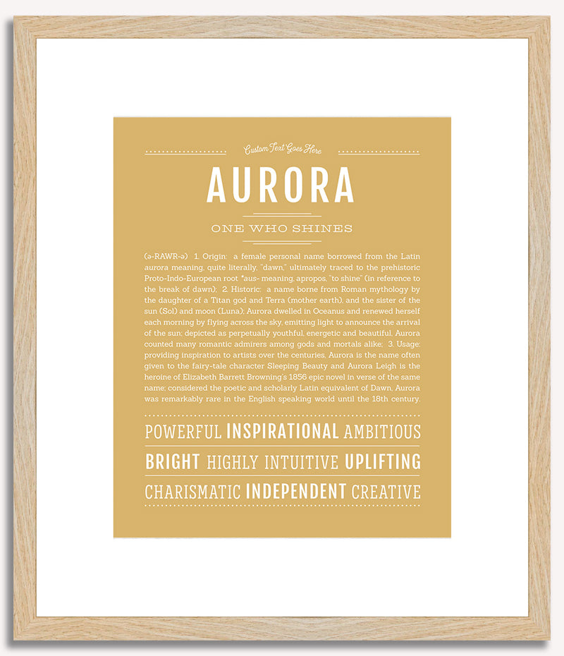 Aurora | Name Art Print