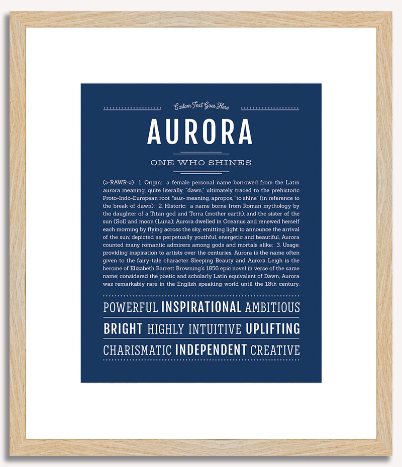 Aurora | Name Art Print