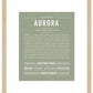 Aurora | Name Art Print