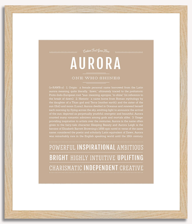 Aurora | Name Art Print