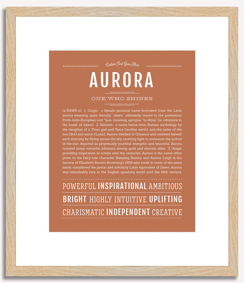 Aurora | Name Art Print