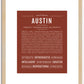 Austin | Name Art Print