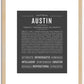 Austin | Name Art Print