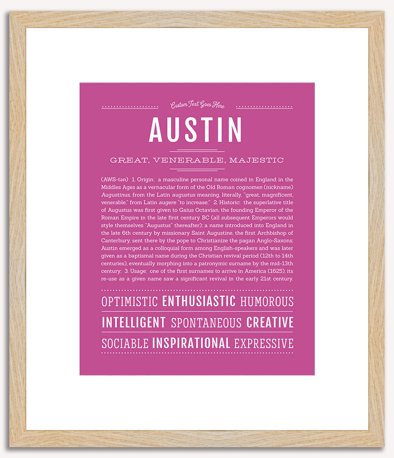 Austin | Name Art Print