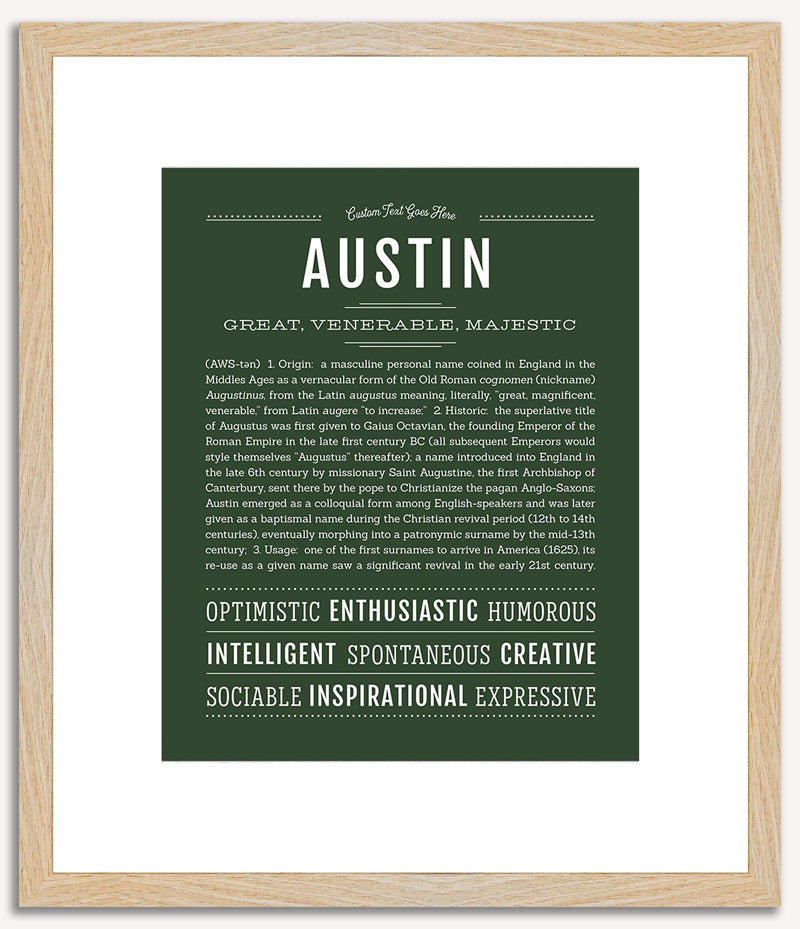 Austin Name Art Austin Name Wall Art For Sale | Redbubble