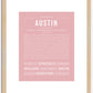 Austin | Name Art Print