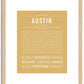 Austin | Name Art Print