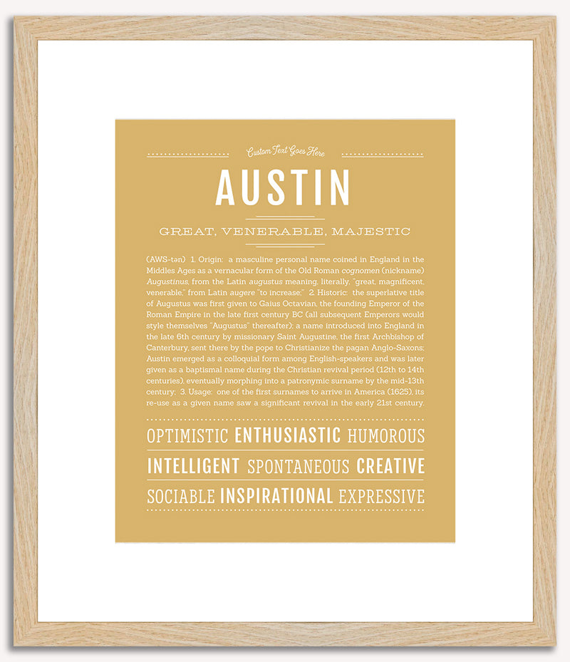 Austin | Name Art Print