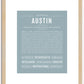 Austin | Name Art Print