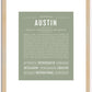 Austin | Name Art Print