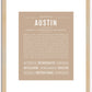 Austin | Name Art Print