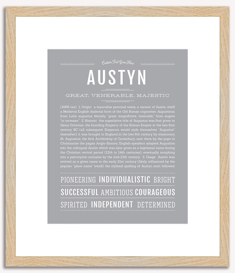 Austyn (male) | Name Art Print