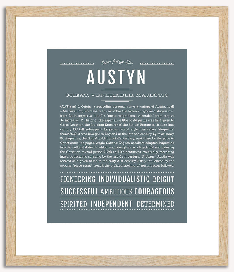 Austyn (male) | Name Art Print