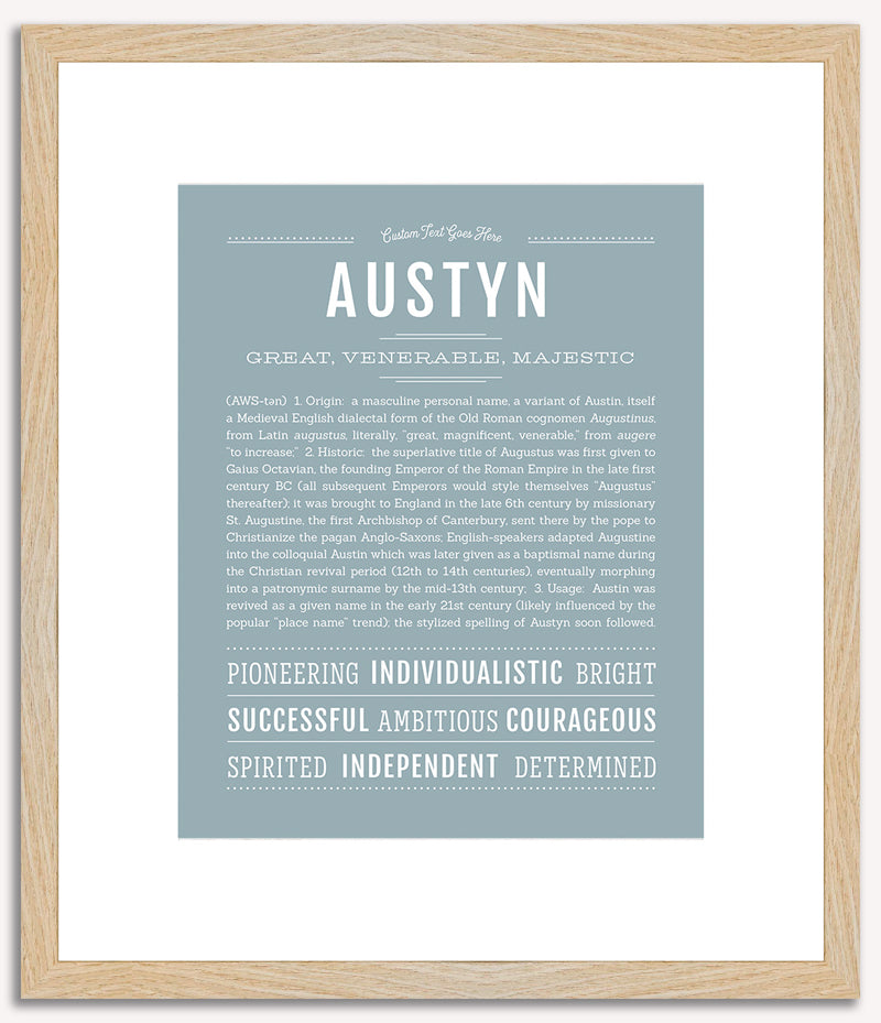 Austyn (male) | Name Art Print