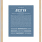 Austyn (male) | Name Art Print