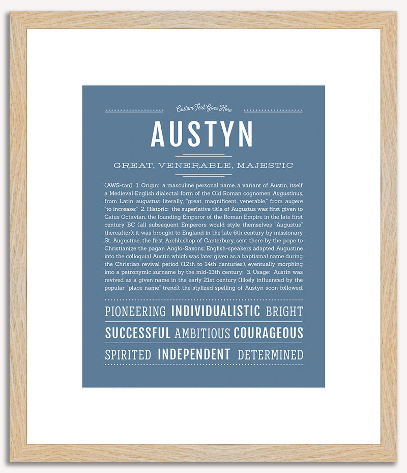 Austyn (male) | Name Art Print