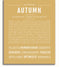 Autumn | Name Art Print – Name Stories
