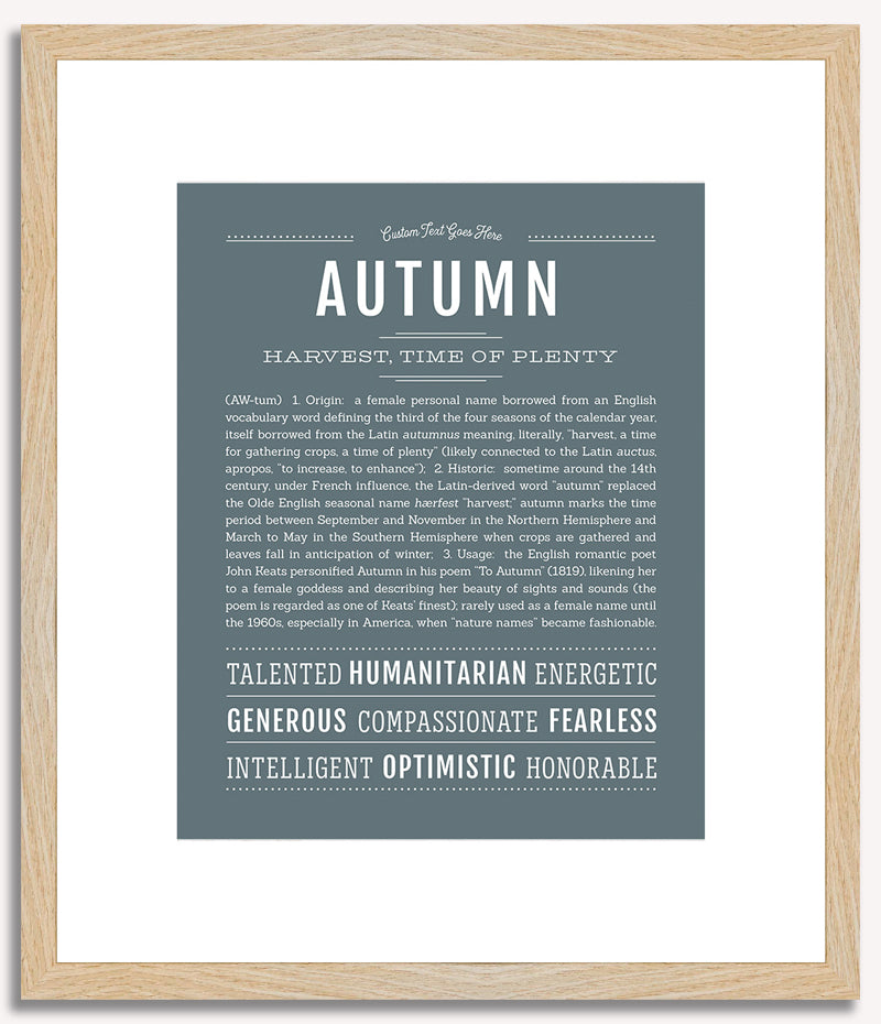 Autumn | Name Art Print