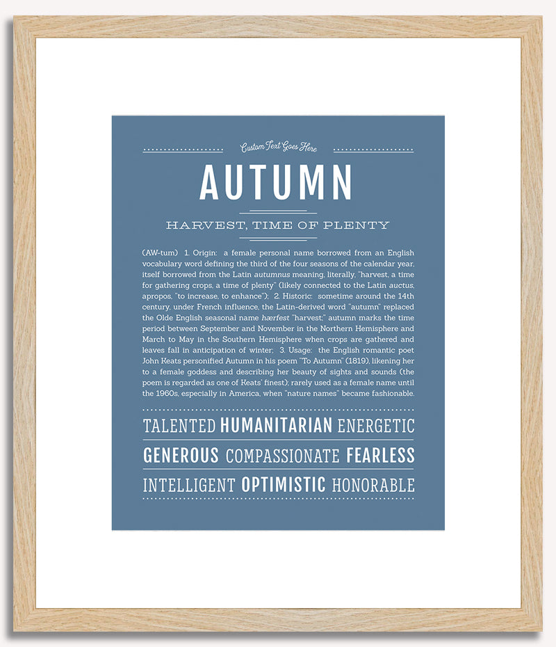 Autumn | Name Art Print