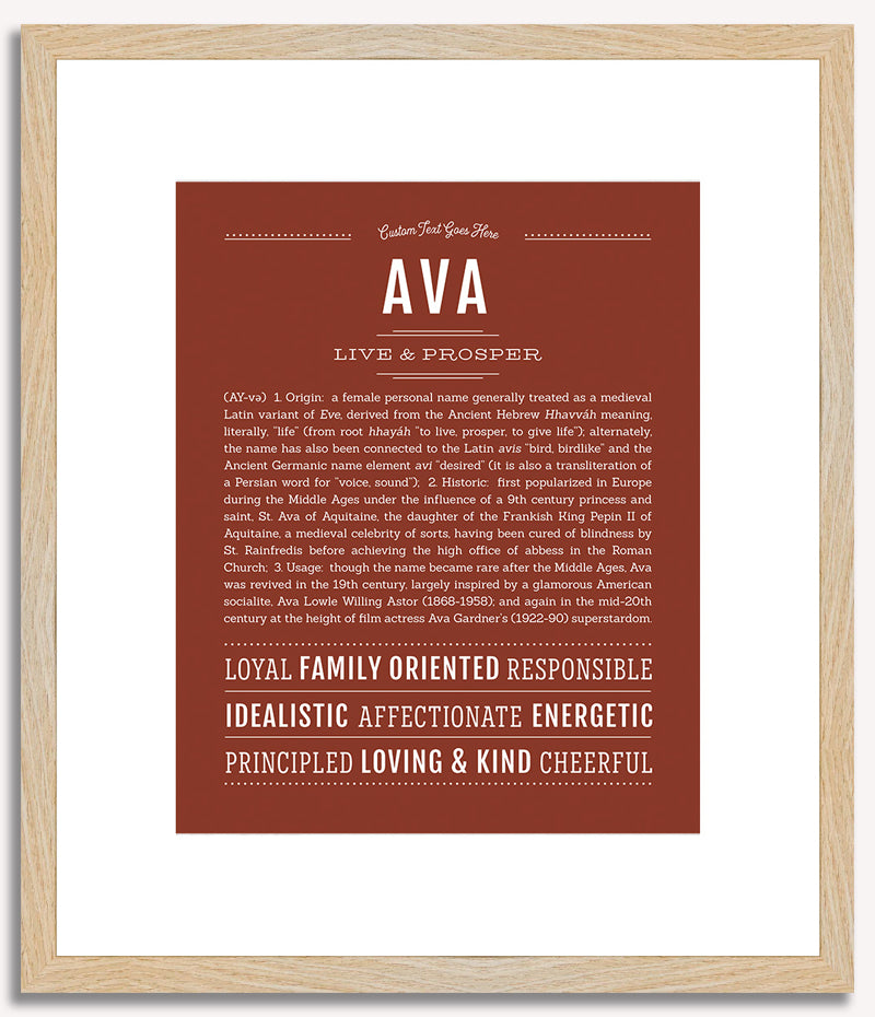 Ava | Name Art Print