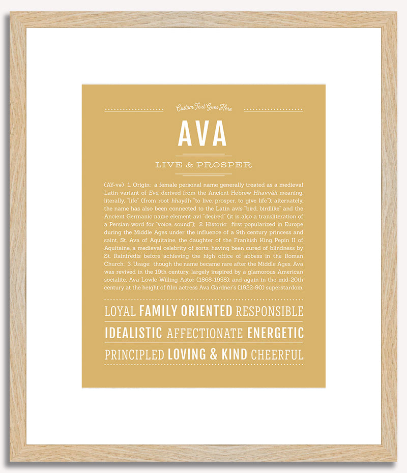 Ava | Name Art Print