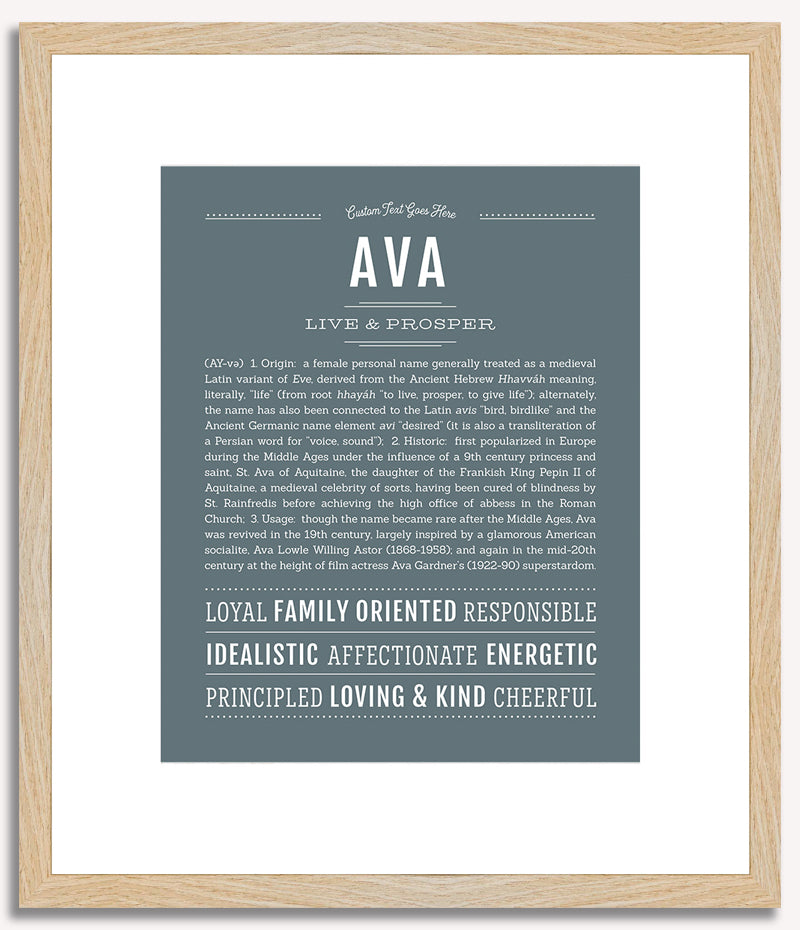 Ava | Name Art Print