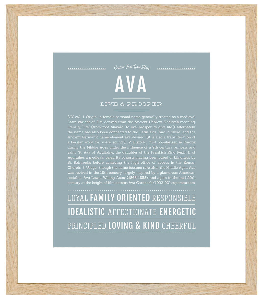 Ava | Name Art Print