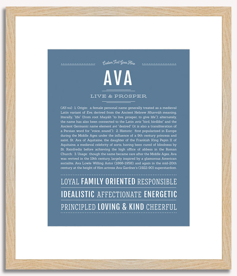 Ava | Name Art Print