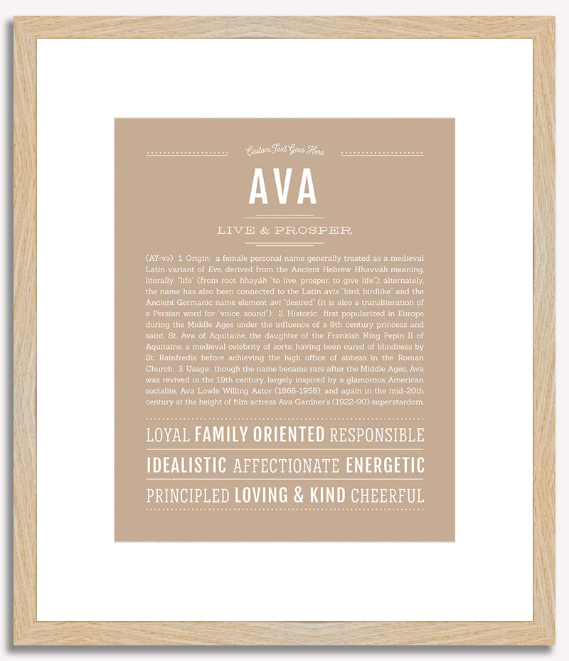 Ava | Name Art Print