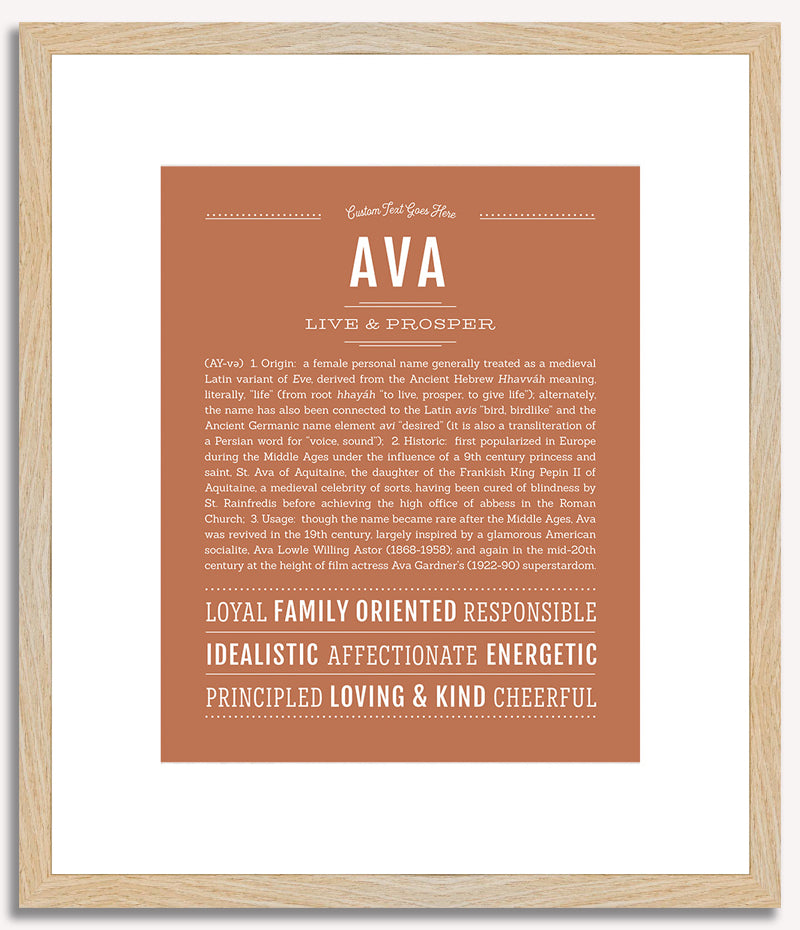 Ava | Name Art Print