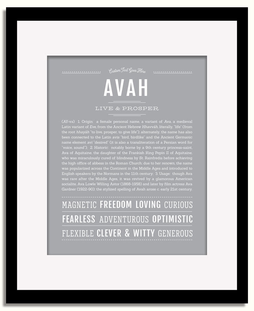 Frame Options | Sage | Black Frame, Matted