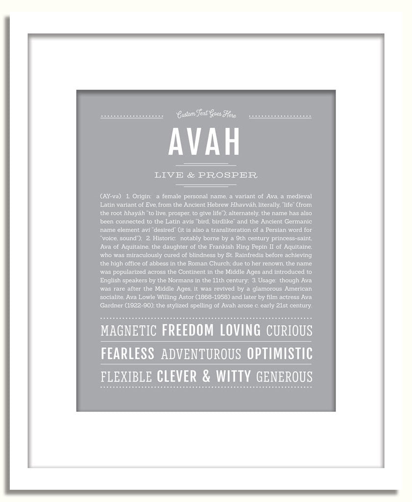 Frame Options | Light Gray | White Frame, Matted