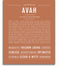 Avah | Name Art Print – Name Stories