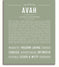 Avah | Name Art Print – Name Stories