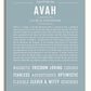 Avah | Name Art Print – Name Stories