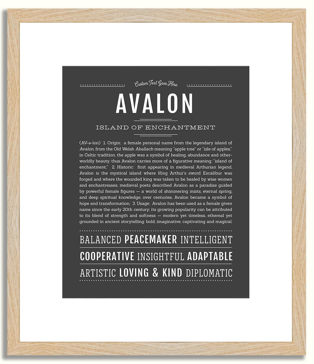 Avalon | Name Art Print