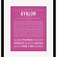Frame Options | Dark Pink | Maple Frame, Matted
