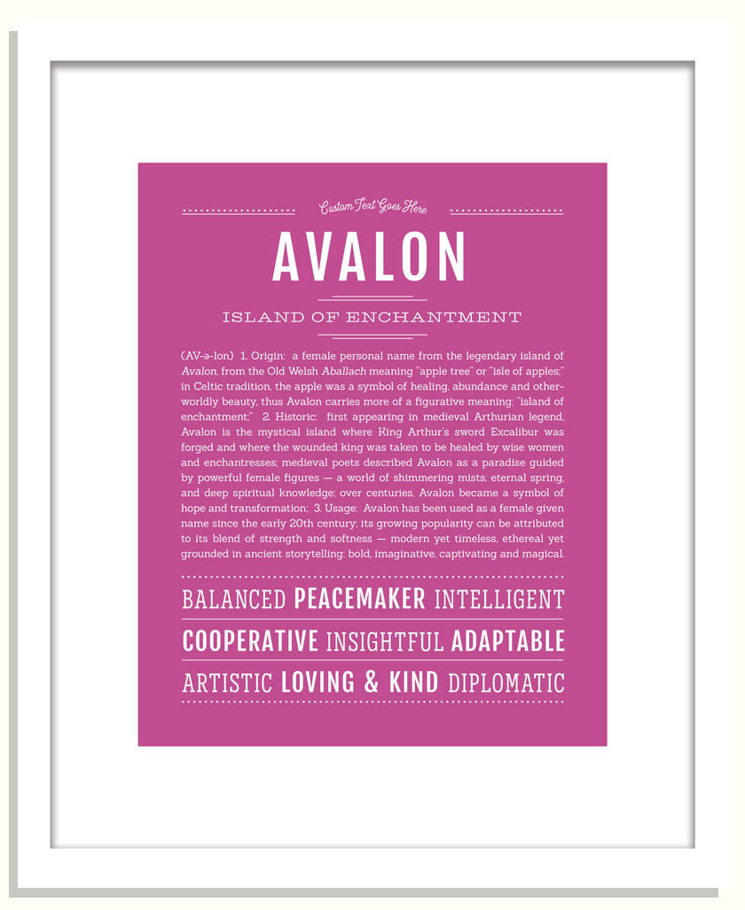 Frame Options | Dark Pink | Black Frame, Matted