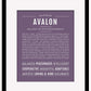 Frame Options | Deep Purple | Maple Frame, Matted
