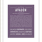 Frame Options | Deep Purple | Black Frame, Matted