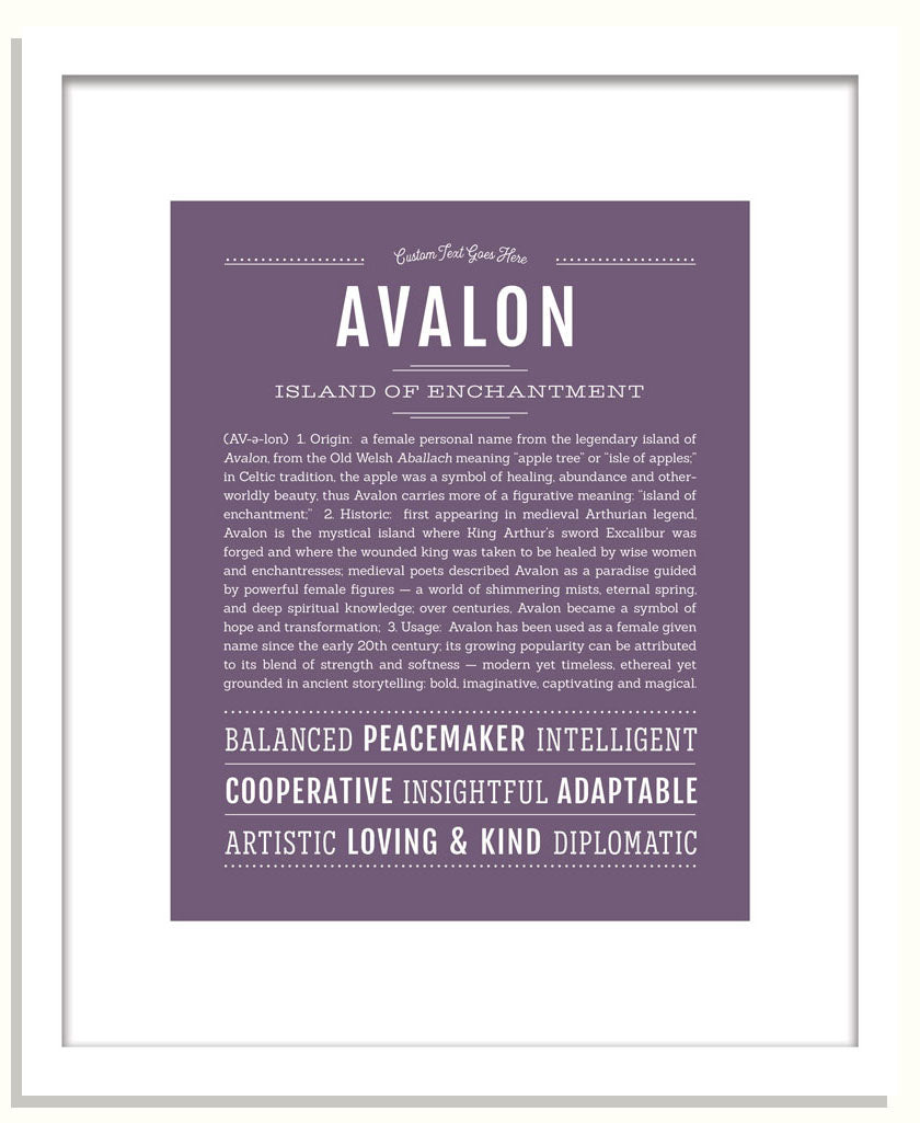 Frame Options | Deep Purple | Black Frame, Matted