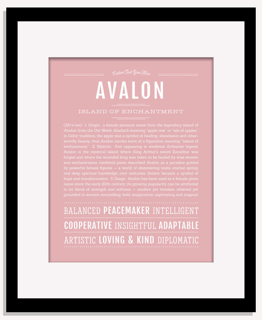 Frame Options | Dusty Rose | Maple Frame, Matted